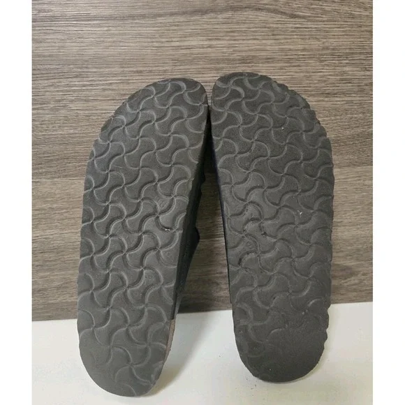 Birkenstock Florida Women Sandals Size 38  US 7 Navy Blue Shoes Slip On - Picture 4 of 6